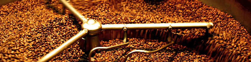 Grains en cours de torréfaction